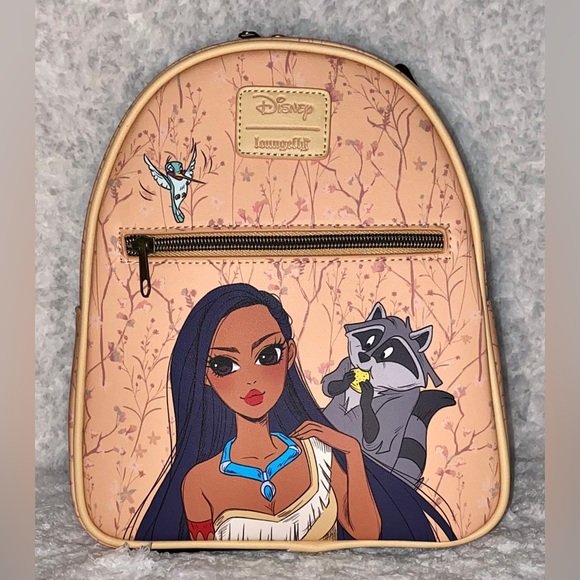 Loungefly Disney Pocahontas & Meeko Mini Backpack - Picture 1 of 8